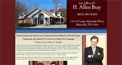 Desktop Screenshot of allenbrayattorney.com